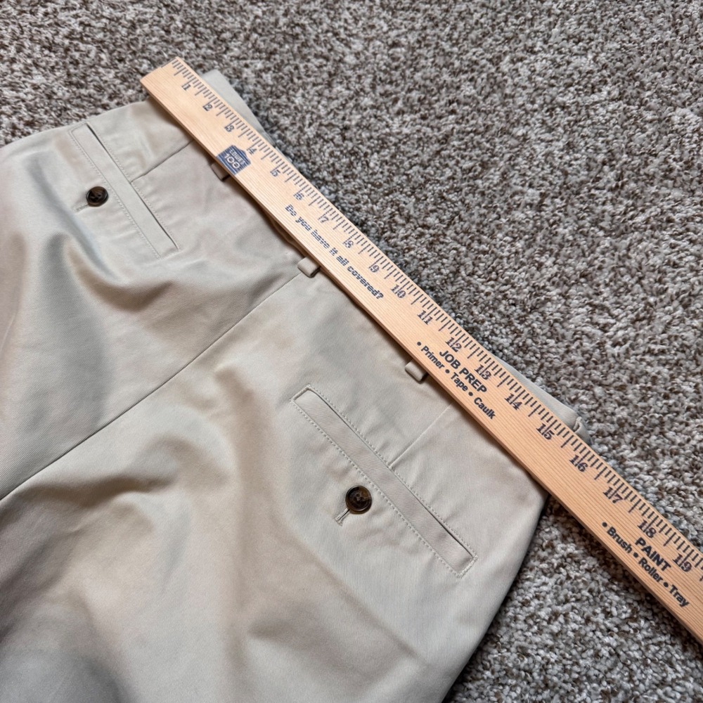 Brooks Brothers Advantage Chino Hudson Men's 31x30 Khaki Flat‎ Front Pants Dress - Picture 5 of 6